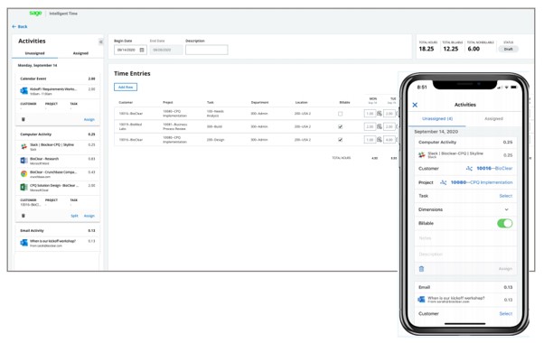 Sage Intacct Intelligent Time